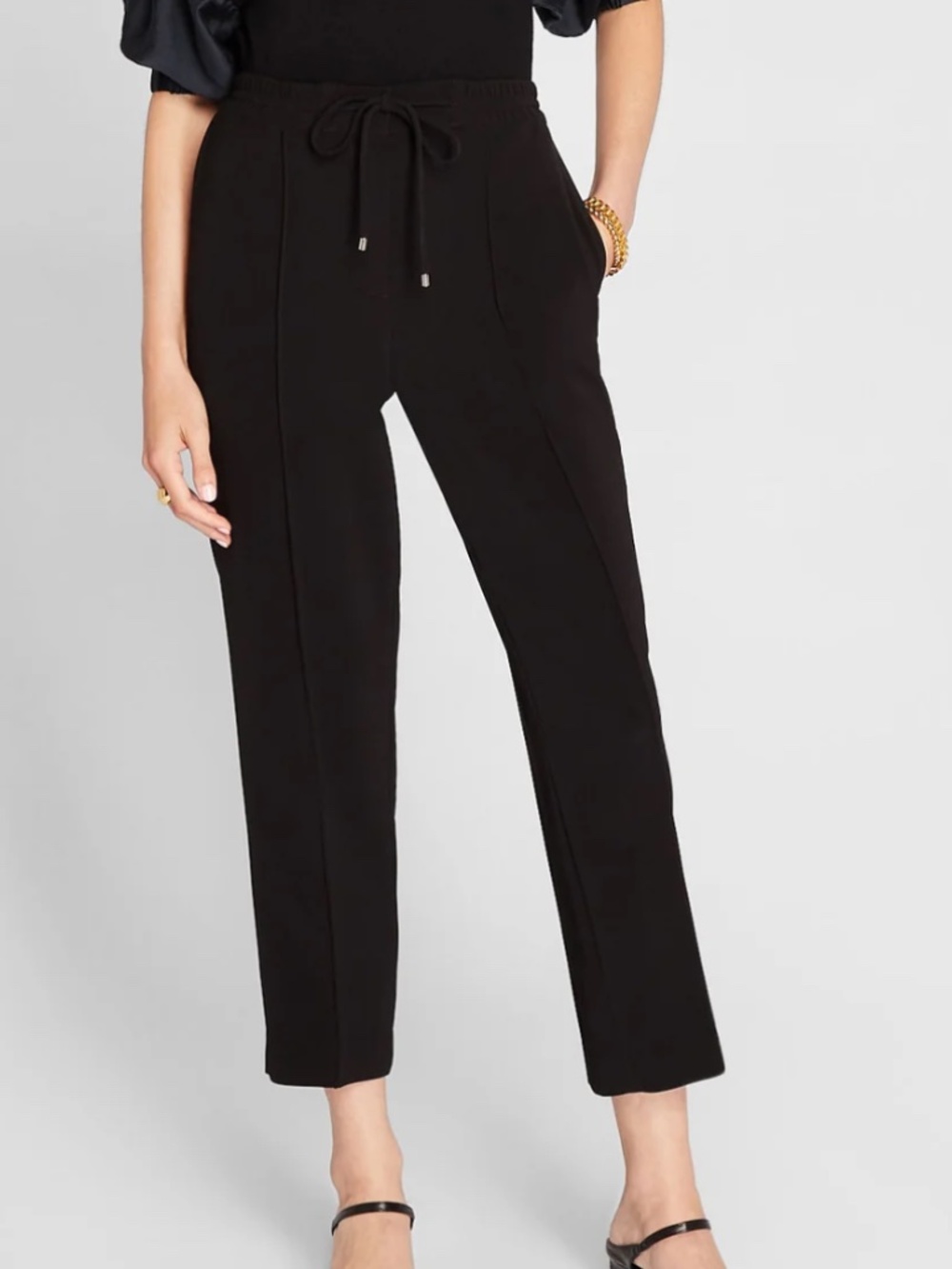 Club Monaco Wool Pull-On Trousers - Black | Size 0 | Beautiful | NWOT